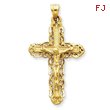 14K Gold Crucifix Charm