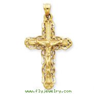 14K Gold Crucifix Charm