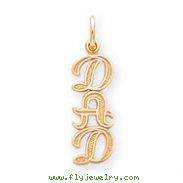 14K Gold Dad Charm