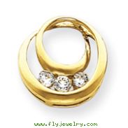 14K Gold Diamond Pendant