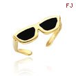14K Gold Enameled Sunglasses Toe Ring