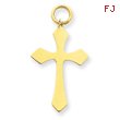 14K Gold Engraveable Cross Charm