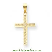 14K Gold Filigree Cross Pendant