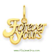 14K Gold Forever Yours Charm