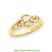 14K Gold Free Form Knot Ring