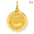 14K Gold Happy Anniversary Charm
