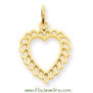 14K Gold Heart Charm