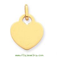 14K Gold Heart Charm