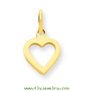 14K Gold Heart Charm