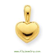 14K Gold Heart Charm