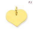 14K Gold Heart Charm