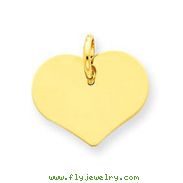 14K Gold Heart Charm