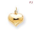 14K Gold Heart Charm