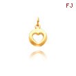 14K Gold Heart Cut-Out Necklace