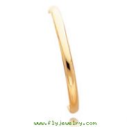 14K Gold High Polished Hinged Baby Bangle Bracelet