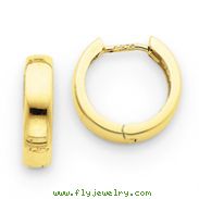 14K Gold Hinged Hoop Earrings