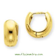 14K Gold Hinged Hoop Earrings