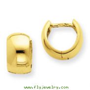 14K Gold Hinged Hoop Earrings