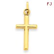 14K Gold Hollow Cross Pendant