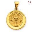 14K Gold Holy Communion Medal Pendant