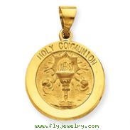 14K Gold Holy Communion Medal Pendant