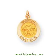 14K Gold Holy Spirit Medal Charm
