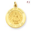 14K Gold Infant of Prague Medal Charm