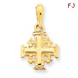 14K Gold Jerusalem Cross Charm