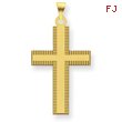 14K Gold Laser Designed Cross