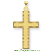 14K Gold Laser Designed Cross