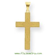 14K Gold Laser Designed Cross