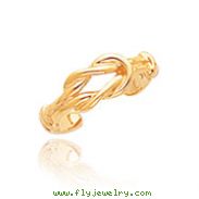 14K Gold Love Knot Toe Ring