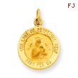 14K Gold Our Lady of Perpetual Help Medal Charm