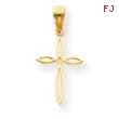 14K Gold Passion Cross Charm