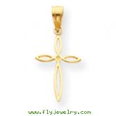 14K Gold Passion Cross Charm