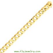 14K Gold Polished Fancy Curb Link Bracelet