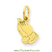 14K Gold Praying Hands Charm