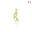 14K Gold Prescription Symbol RX Penadant
