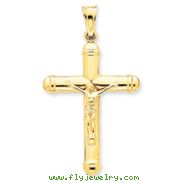 14K Gold Reversible Crucifix /Cross Pendant