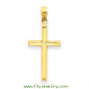 14K Gold Reversible Latin Cross Pendant