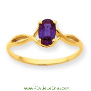 14K Gold Rhodolite Garnet June Ring