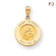14K Gold Saint Anthony Medal Charm