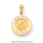 14K Gold Saint Anthony Medal Charm