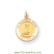 14K Gold Saint Elizabeth Seton Medal Charm