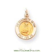 14K Gold Saint Elizabeth Seton Medal Charm