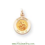 14K Gold Saint George Medal Charm