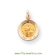 14K Gold Saint Gerard Medal Charm