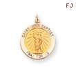 14K Gold Saint John Baptist Medal Pendant
