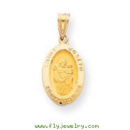 14K Gold Saint Joseph Medal Charm