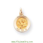 14K Gold Saint Mark Medal Charm